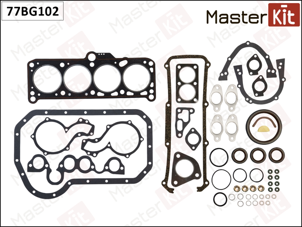 MASTERKIT 77BG102 Набор прокладок двигателя AUDI 80 Masterkit 77BG102