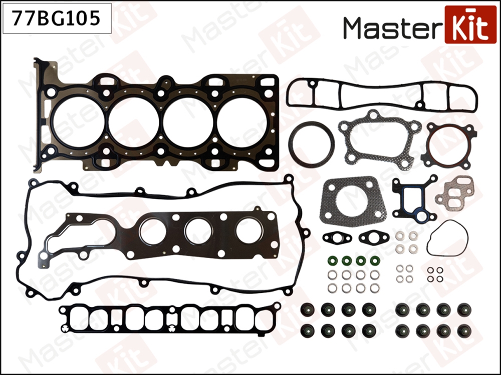 MASTERKIT 77BG105 Набор прокладок двигателя MAZDA 3/6/CX7 2.3T L3KG/L3N9/L3VDT Masterkit 77BG105