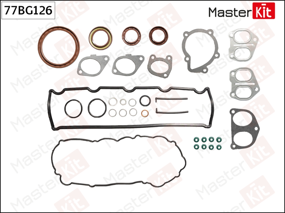MASTERKIT 77BG126 Комплект прокладок ДВС CITROEN/PEUGEOT/TOYOTA 1.9D 96- WJY/WJZ/WJX/1WZ