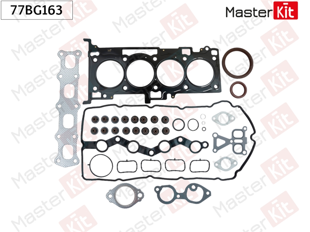 MASTERKIT 77BG163 Полный комплект прокладок MITSUBISHI 4B10