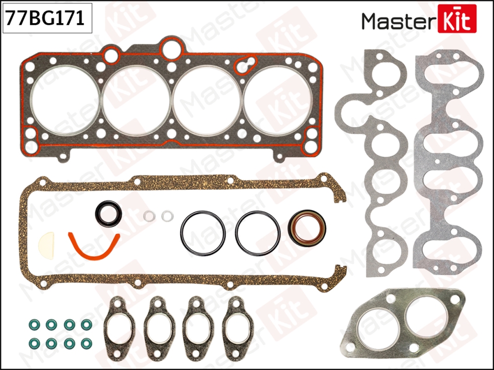 MASTERKIT 77BG171 Комплект прокладок ГБЦ VAG DZ/MU/NE/RN/RU/SF