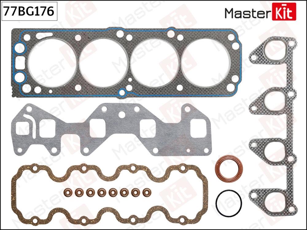 MASTERKIT 77BG176 Комплект прокладок ГБЦ OPEL C16NZ