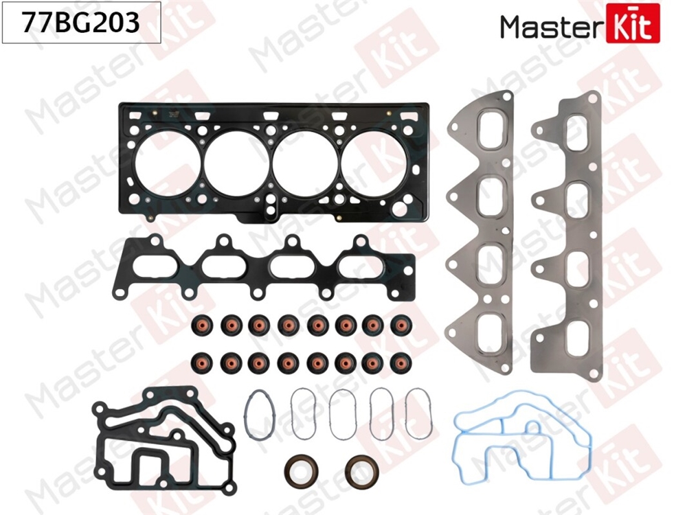 MASTERKIT 77BG203 Комплект прокладок ГБЦ RENAULT K4M