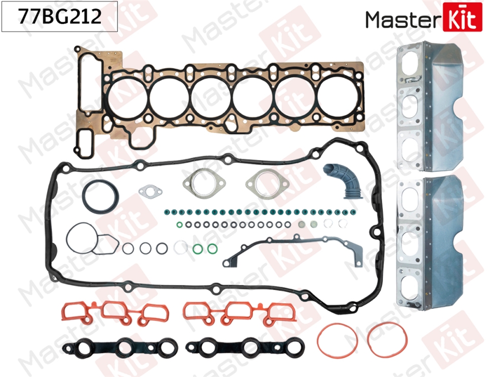 MASTERKIT 77BG212 Комплект прокладок ГБЦ BMW M52B25/28/30 98- 0.70мм