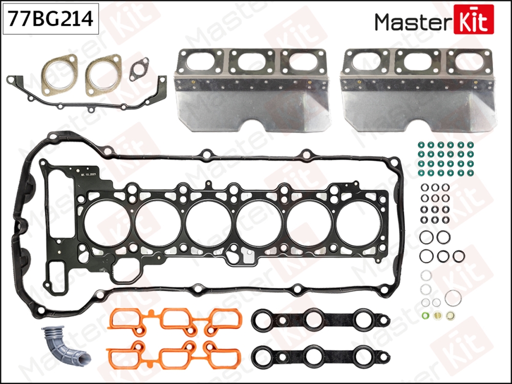 MASTERKIT 77BG214 Комплект прокладок ГБЦ BMW M54 B22 (226S1). M52 B25 (256S4). M54 B30 (306S3)