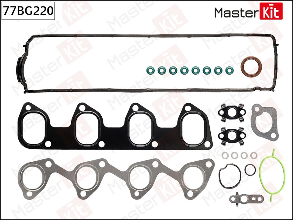 MASTERKIT 77BG220 Комплект прокладок ГБЦ FORD QYWA