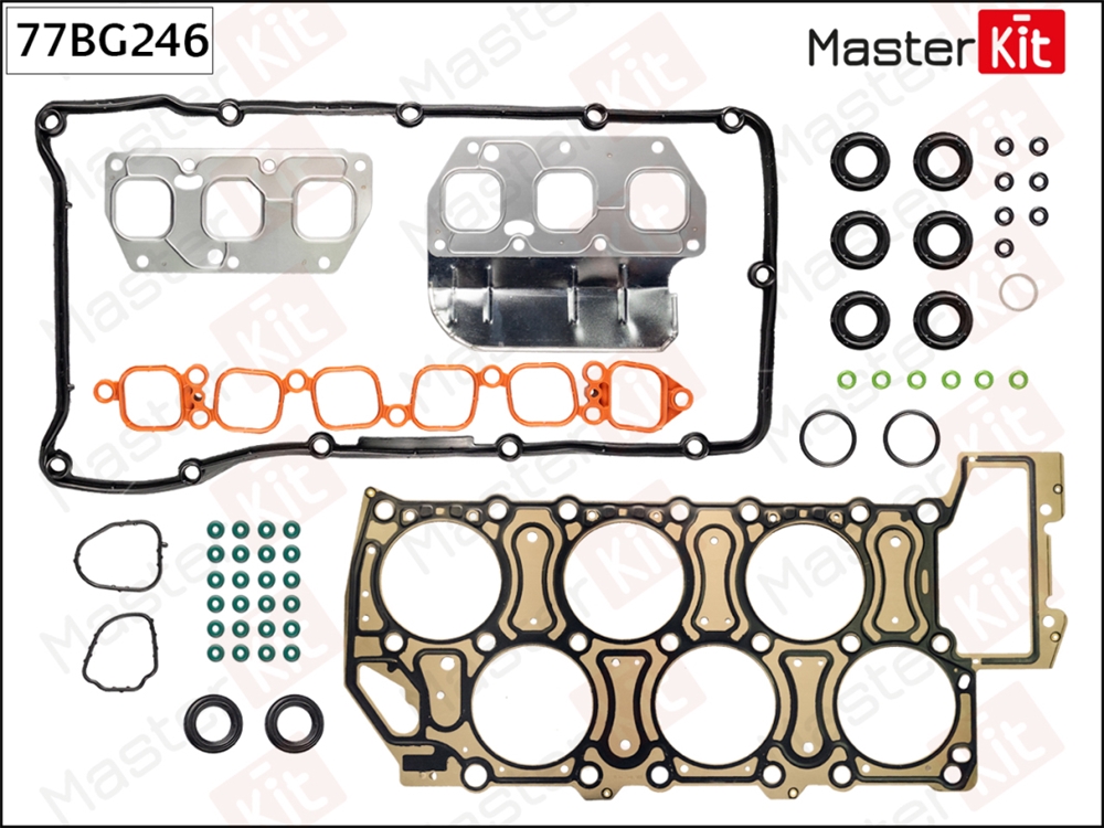 MASTERKIT 77BG246 Комплект прокладок ГБЦ VAG CBRA, CFLA