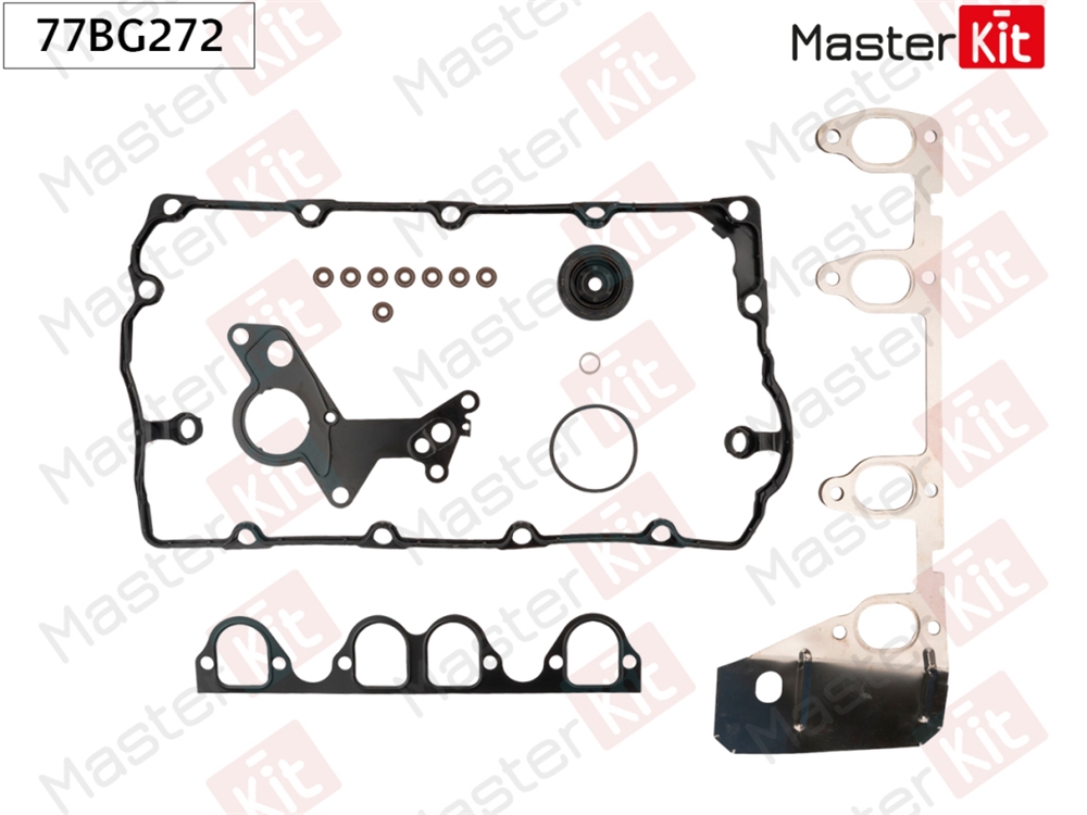 MASTERKIT 77BG272 Комплект прокладок двигателя верх. AUDI A3, SEAT TOLEDO, VW TOURAN 2.0TDI 05-