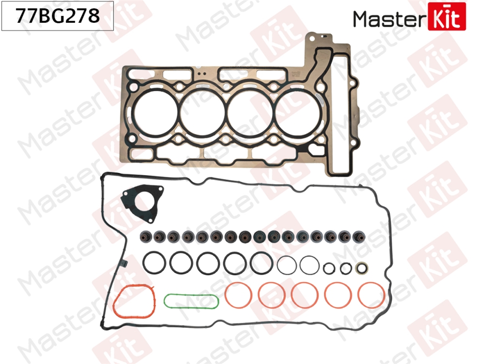 MASTERKIT 77BG278 Комплект прокладок ГБЦ CITROEN 5FS, 5FW 77BG278