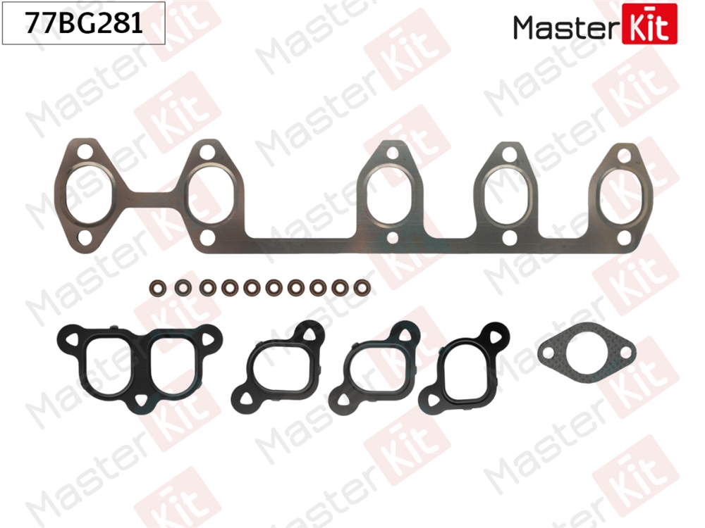 MASTERKIT 77BG281 Комплект прокладок ГБЦ VAG BPD, BPE