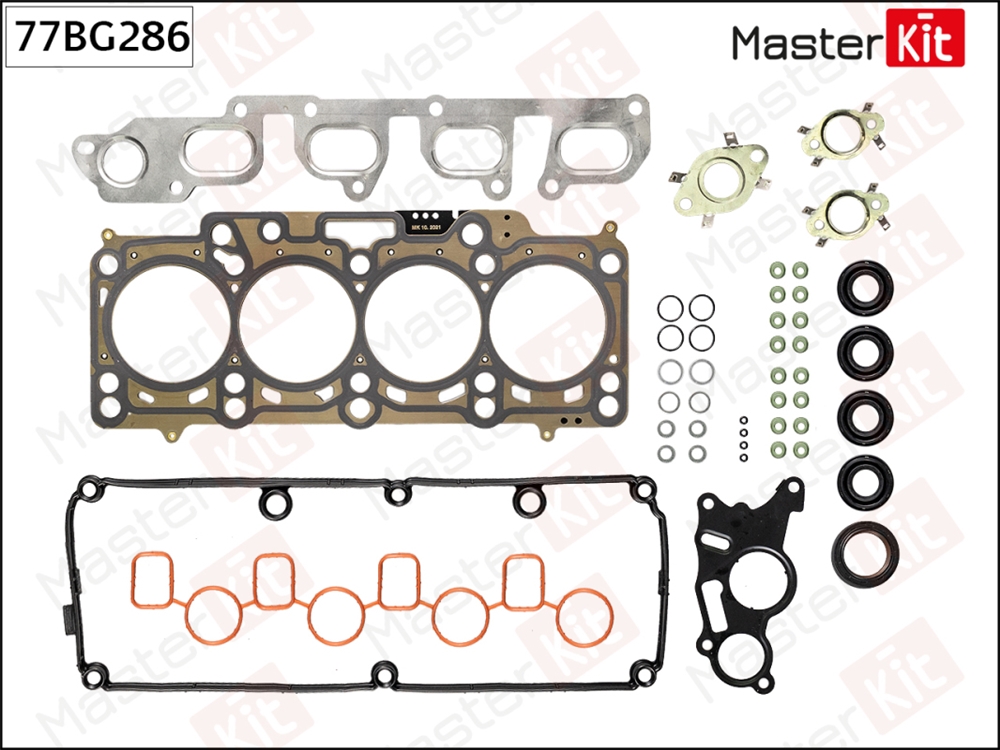 MASTERKIT 77BG286 Верхний набор прокладок VW T5 2.0 TDi CFCA (без ГБЦ)