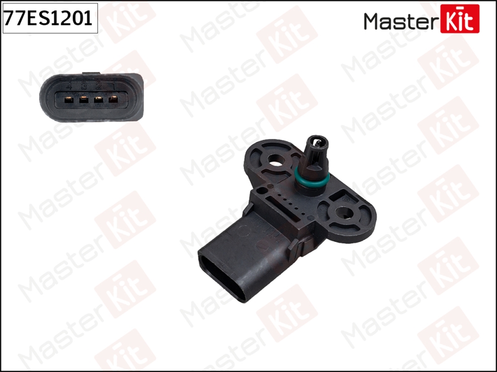 MASTERKIT 77ES1201 Датчик, давление во впускном газопроводе AUDI/VW 1.4-2.0 00-10 77ES1201