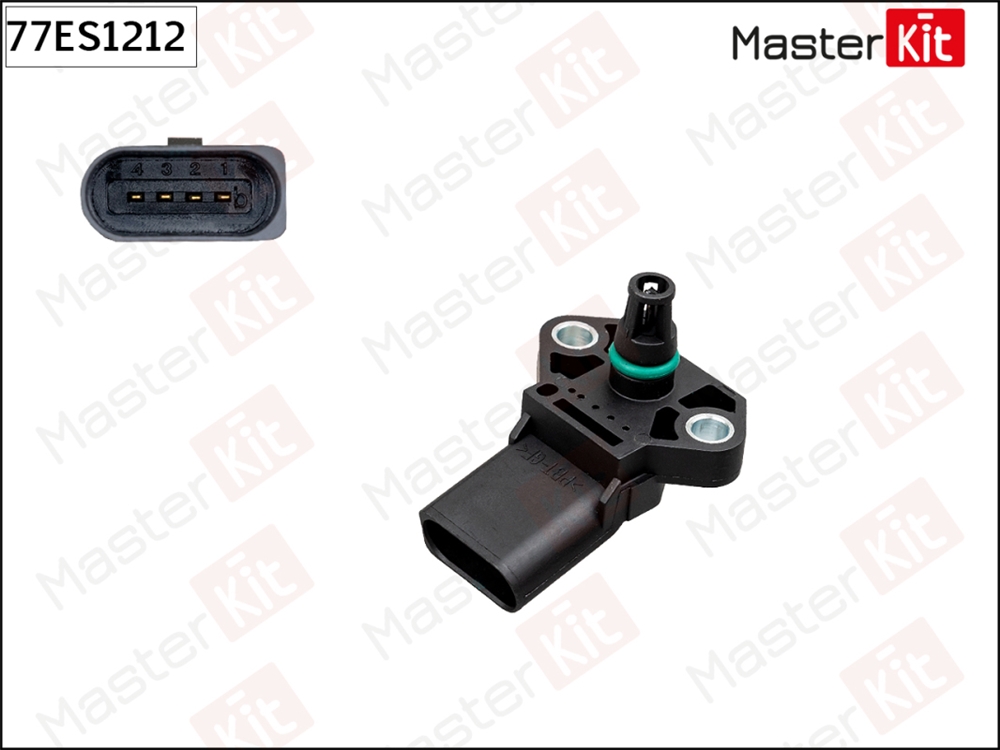 MASTERKIT 77ES1212 Датчик, давление во впускном газопроводе AUDI/VW 2.0TDi-4.2TDi 05->