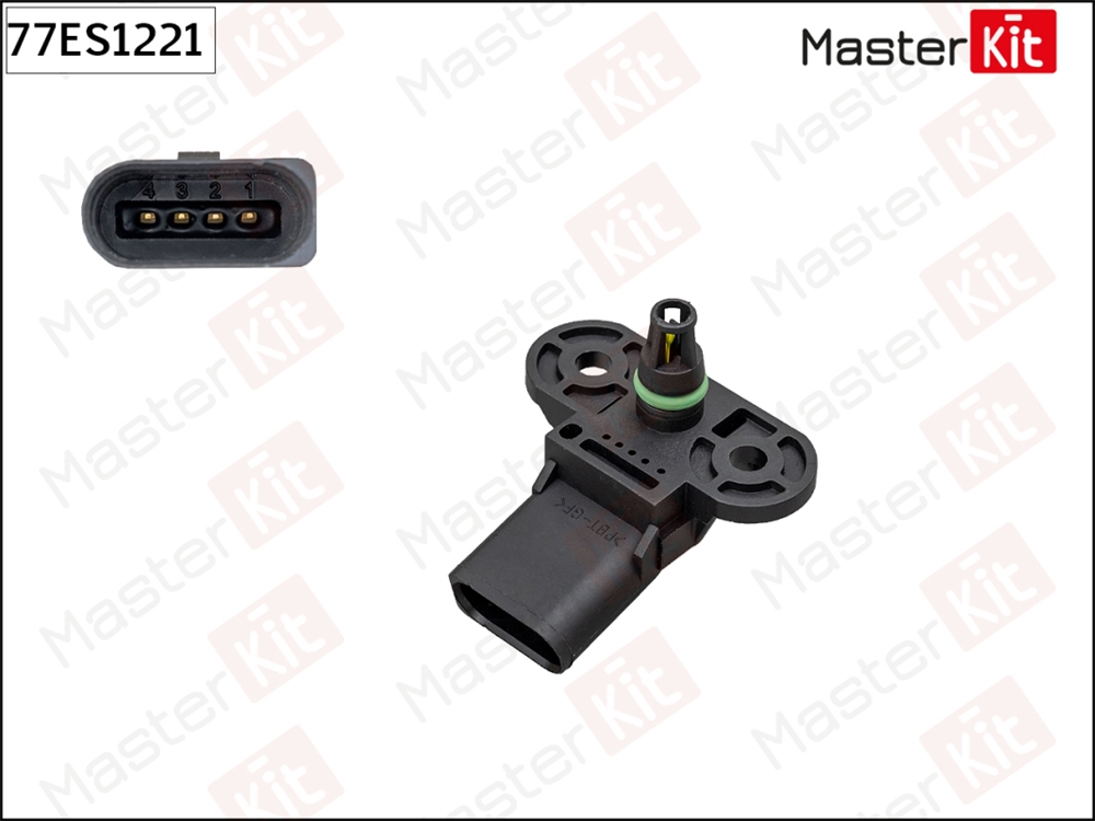 MASTERKIT 77ES1221 Датчик, давление во впускном газопроводе VW GOLF/PASSAT 1.6