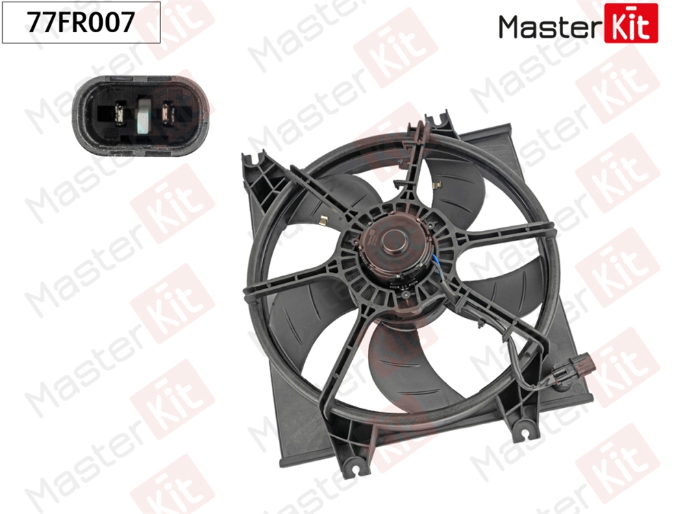 MASTERKIT 77FR007 Вентилятор охлаждения радиатора Hyundai ACCENT II (LC) 1999 - 2006