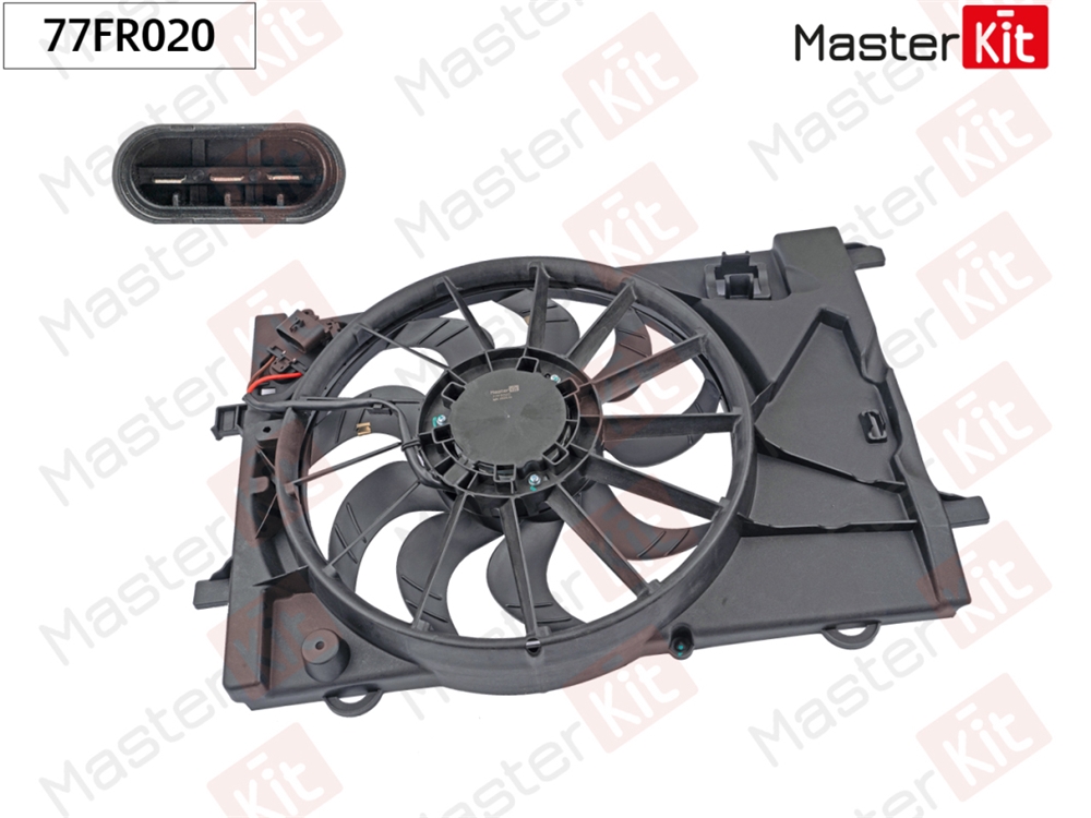 MASTERKIT 77FR020 Вентилятор охлаждения радиатора Chevrolet AVEO (T300)/Opel MOKKA/MOKKA X (J13) 2011 -