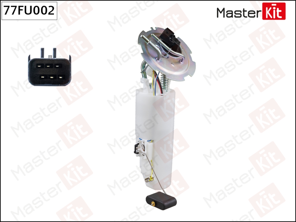 MASTERKIT 77FU002 Модуль топливного насоса Daewoo Lanos(KLAT),Sens(KLAT) 97- (3bar)