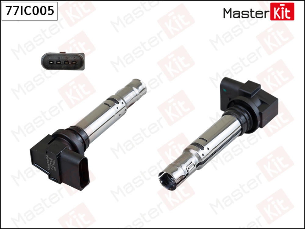 MASTERKIT 77IC005 Катушка зажигания AUDI/VW 1.4TSi/1.6 06- 77IC005