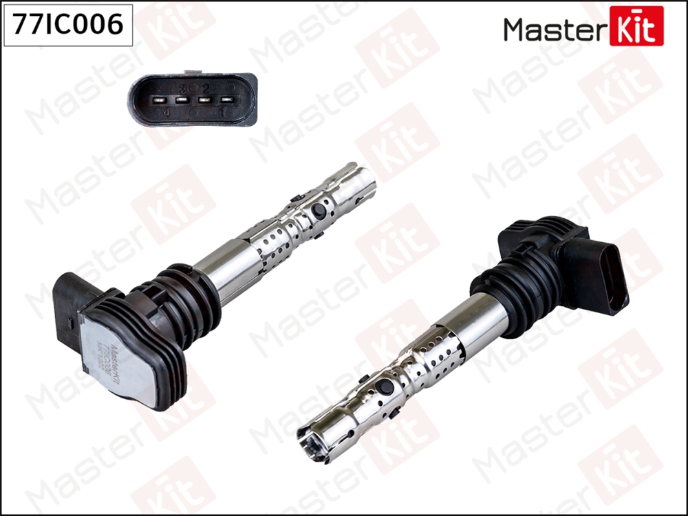 MASTERKIT 77IC006 Катушка зажигания Skoda Superb I(3U4) 01-08,VW Passat(3B3),Polo(9N ) 00-12