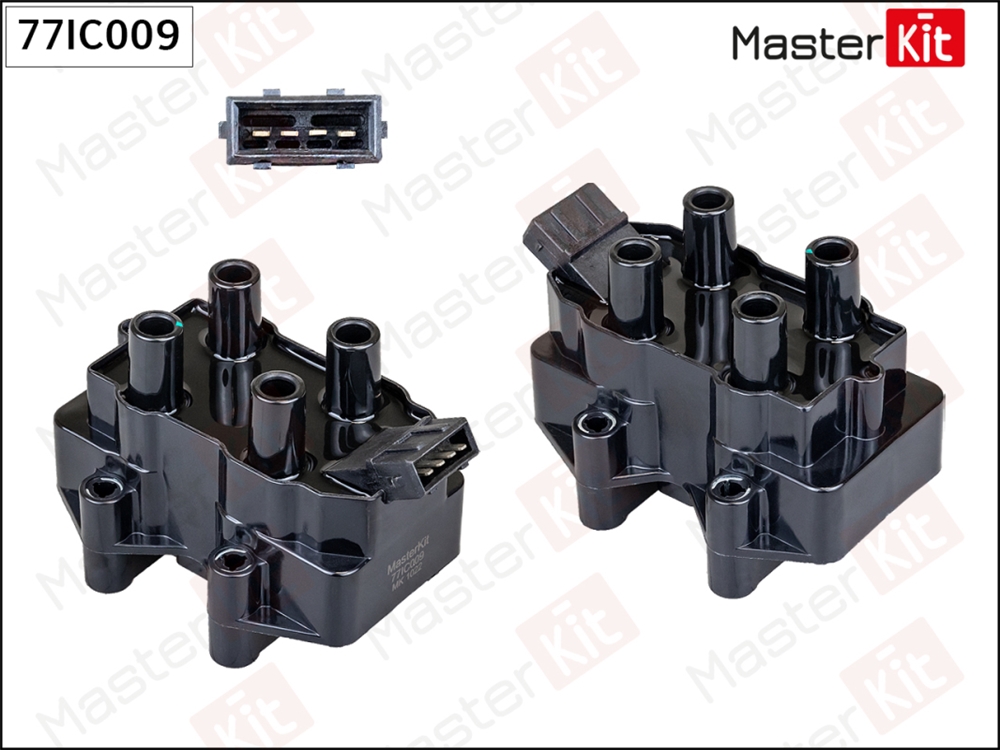 MASTERKIT 77IC009 Катушка зажигания Lada Niva(2121,2131) 76-,Opel Astra G(T98),Vectra C(Z02) 98-09