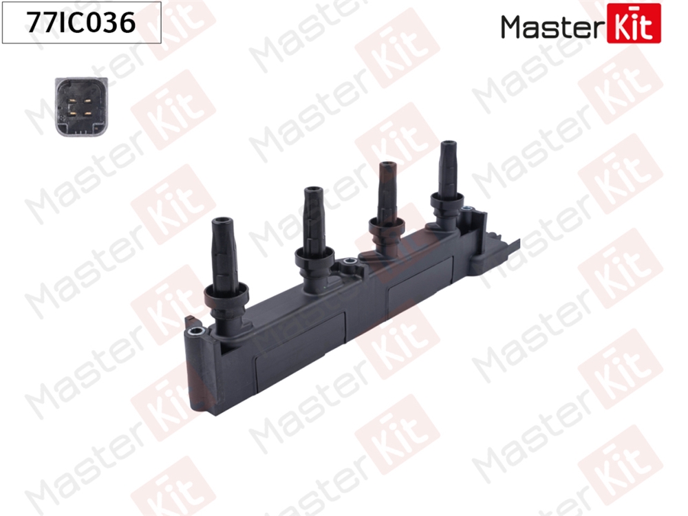 MASTERKIT 77IC036 Катушка зажигания Citroen C5 II(RC ) 04-,Peugeot 206,307,406,407 95-