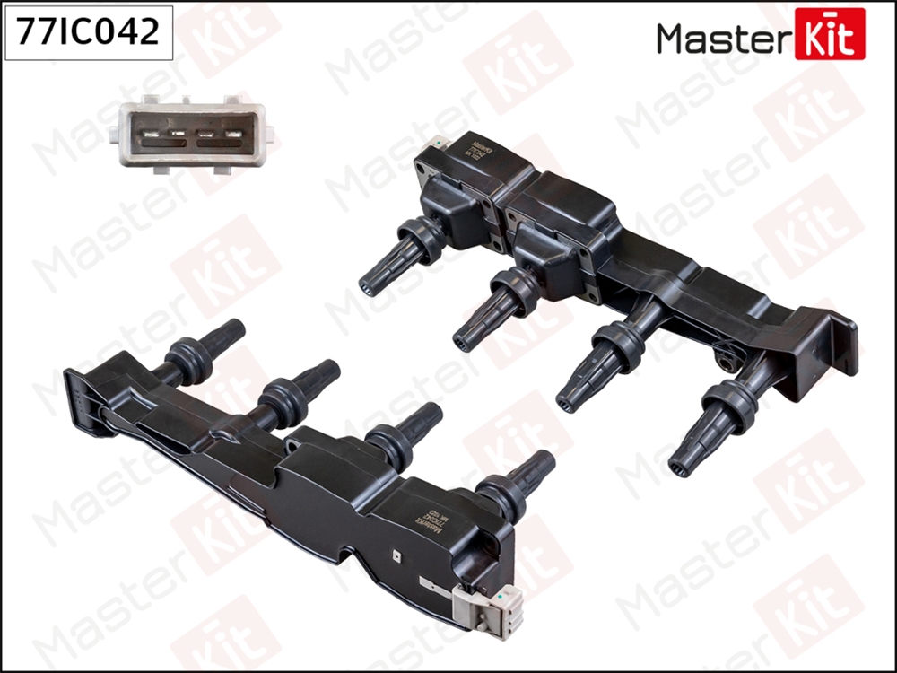 MASTERKIT 77IC042 Катушка зажигания PEUGEOT 207/308 1.6 77IC042