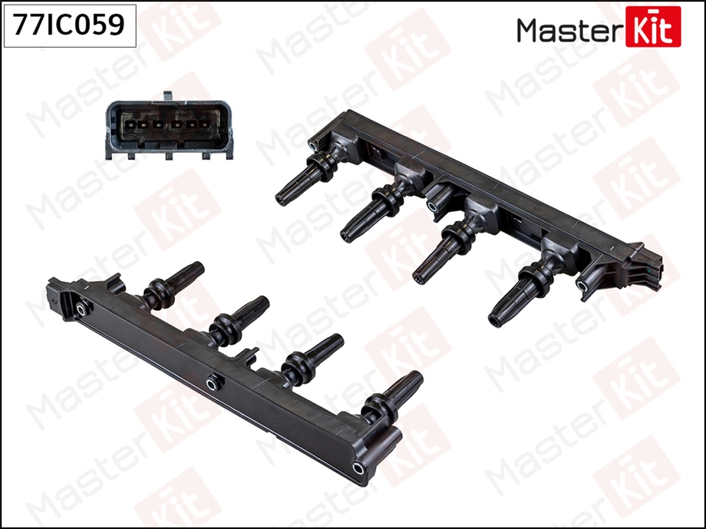 MASTERKIT 77IC059 Катушка зажигания Citroen C4,C5 III,Jumpy 04-,Peugeot 307,308,407,Expert 00-