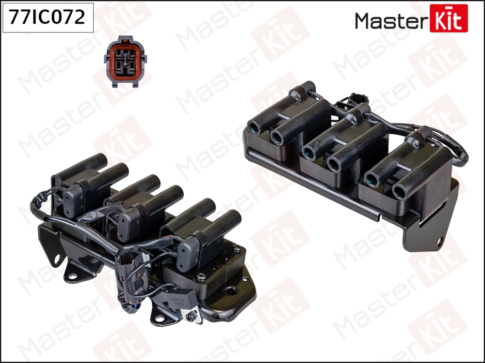 MASTERKIT 77IC072 Катушка зажигания HYUNDAI SONATA EF 04- (ТАГАЗ) 2.7