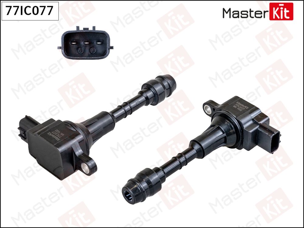 MASTERKIT 77IC077 Катушка зажигания Nissan Cube(Z11),Micra III(K12),Note(E11,NE11) 02-13