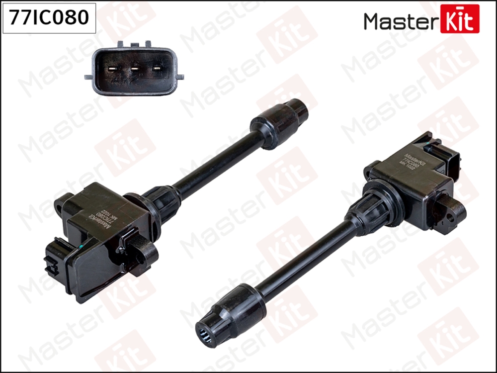 MASTERKIT 77IC080 Катушка зажигания Infiniti I30 97-,Nissan Cefiro III(A33),Maxima QX V(A33) 99-07