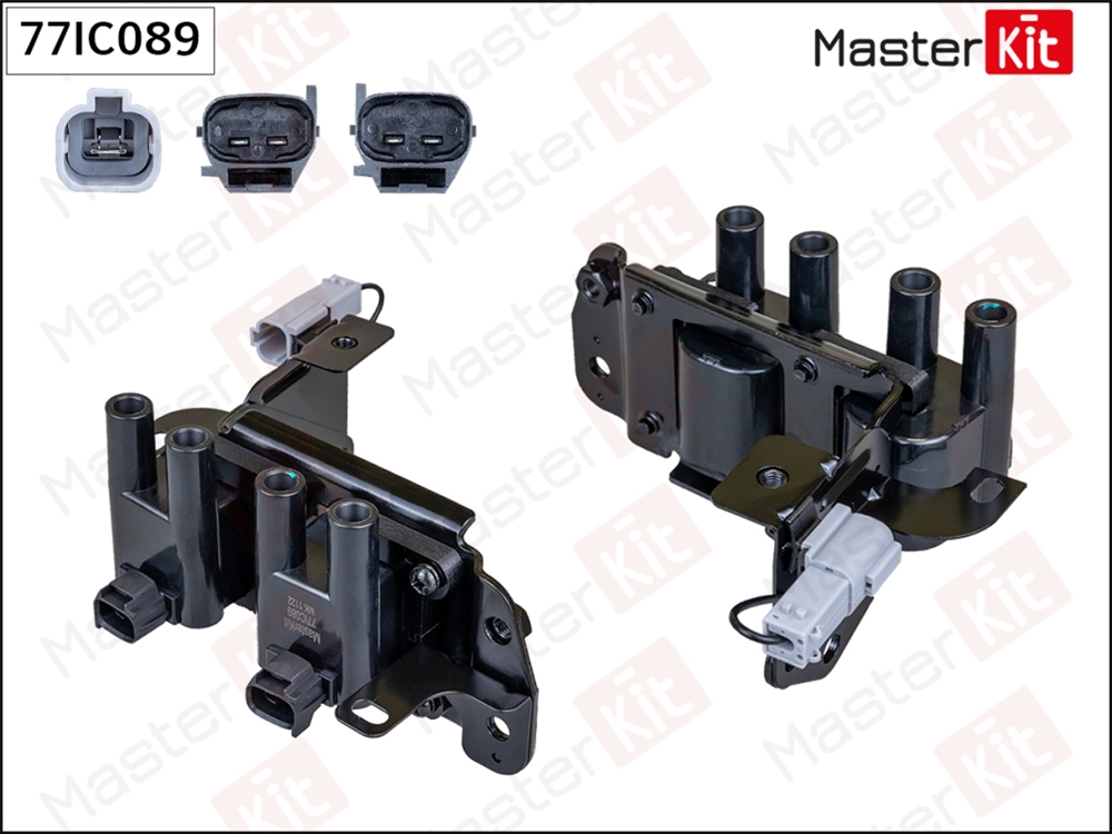 MASTERKIT 77IC089 Катушка зажигания Hyundai Accent III(MC),Elantra(XD) 00-10,Kia Cerato(LD),Rio II(JB) 04-