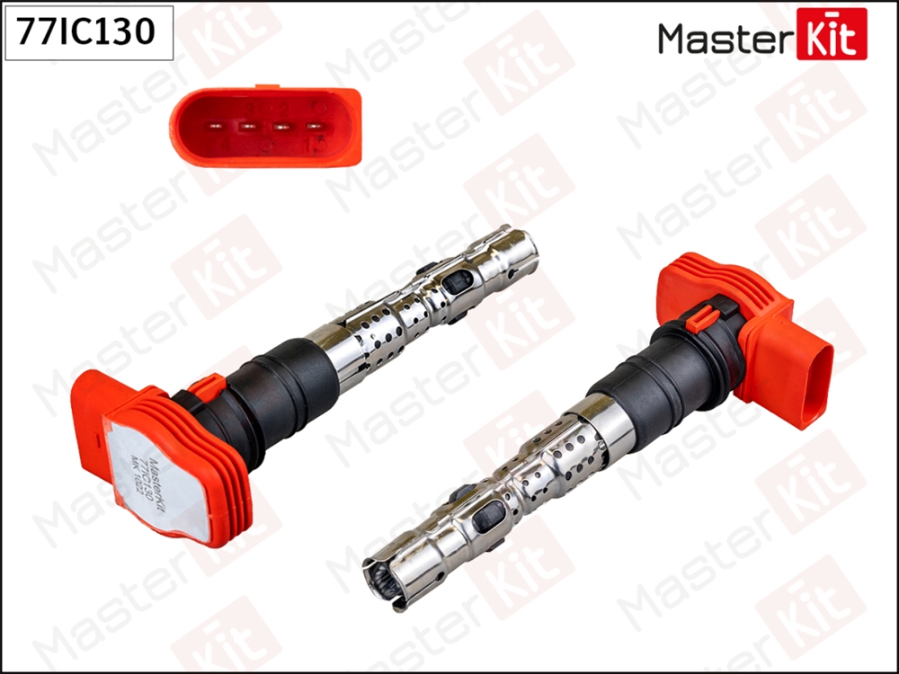MASTERKIT 77IC130 Катушка зажигания AUDI A6/A8 4.2