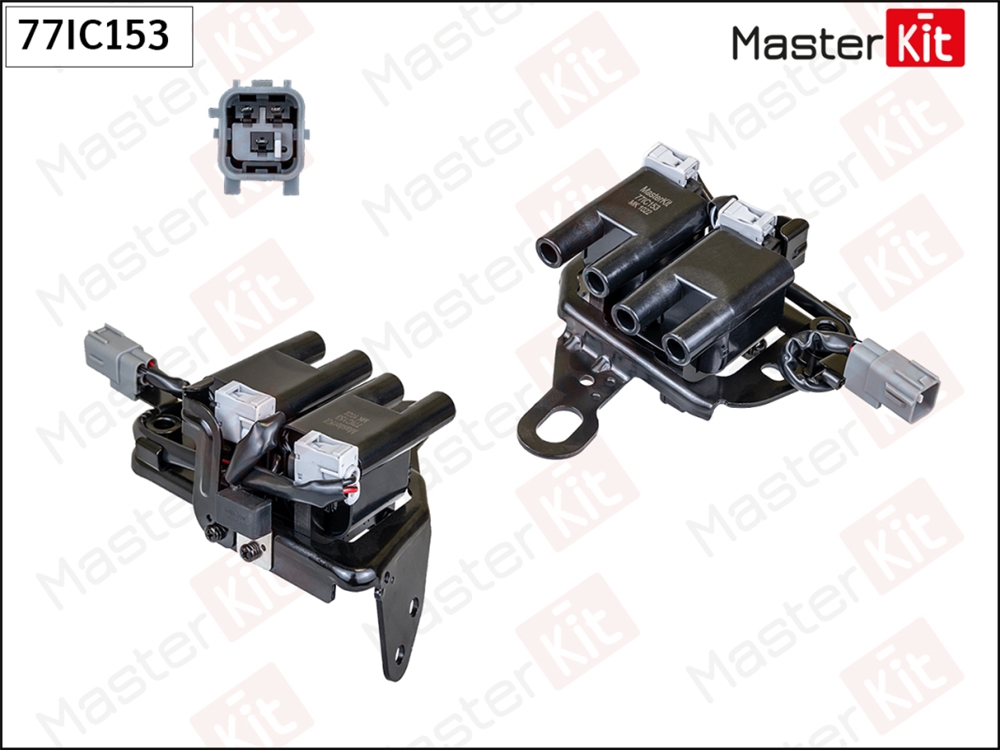 MASTERKIT 77IC153 Катушка зажигания Hyundai Elantra(HD),Tucson(JM) 04-,Kia Cerato(LD),Sportage(JE ,KM ) 04-
