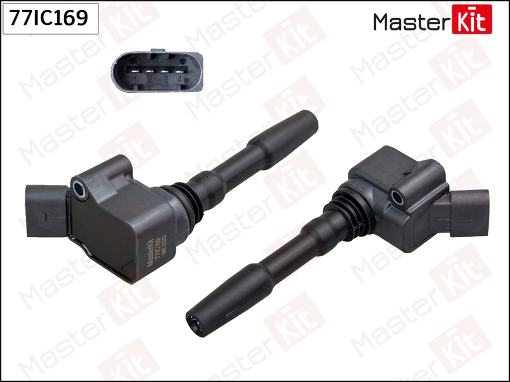 MASTERKIT 77IC169 Катушка зажигания Audi A4(8W2,B9),Q5(FYB) 15-,Skoda Kodiaq(NS7) 16-,VW Tiguan(AD1) 16-