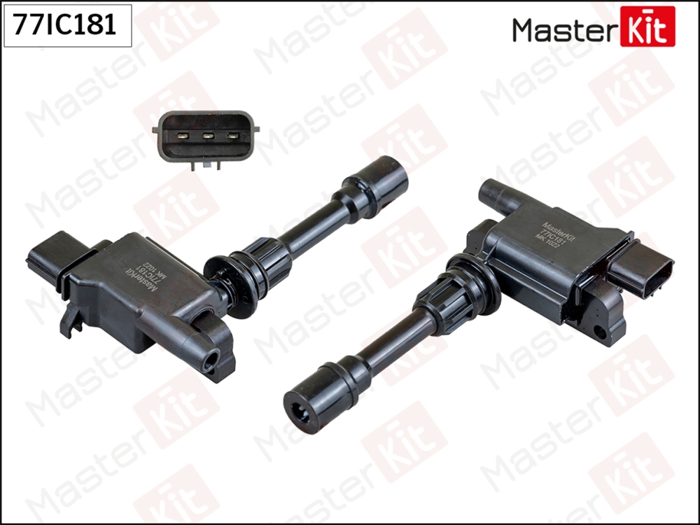 MASTERKIT 77IC181 Катушка зажигания Mazda 323 VI(BJ),626 IV(GE),626 V(GF),Premacy(CP) 91-05