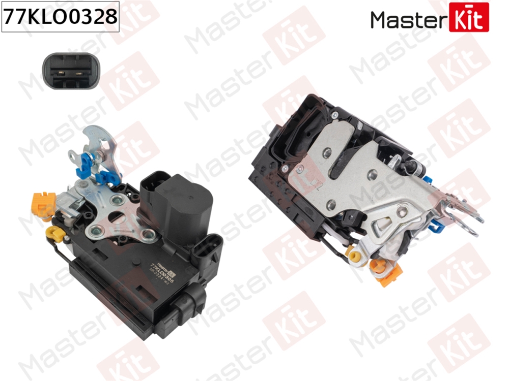 MASTERKIT 77KLO0305 Замок двери перед. лев. CHEVROLET AVEO (T250)/LACETTI (J200) 2002 - 2011