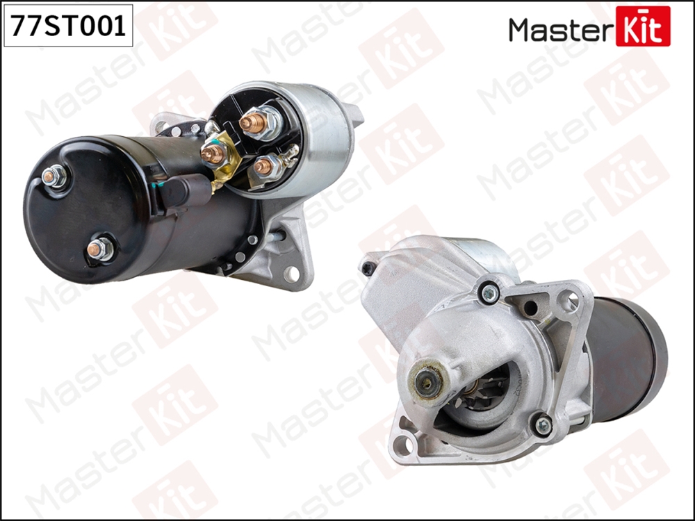 MASTERKIT 77ST001 Стартер Chevrolet Cruze(J300) 09-,Daewoo Nexia 08-,Opel Astra G(T98) 98-09 (1,1kW)
