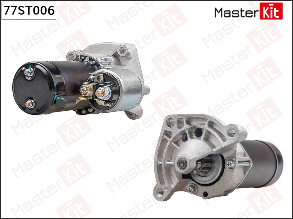 MASTERKIT 77ST006 Стартер Citroen C3 I(FC ,FN ),C4 I(LC ) 02-,Peugeot 206 SW(2E/K),307(3A/C) 00- (0,9kW)