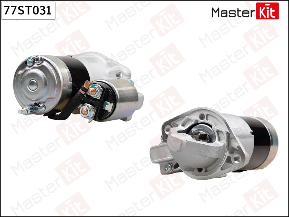 MASTERKIT 77ST031 Стартер Hyundai Santa Fe I(SM) 00-06,Kia Sorento I(JC),Sportage(JE ,KM ) 02- (1,2kW)