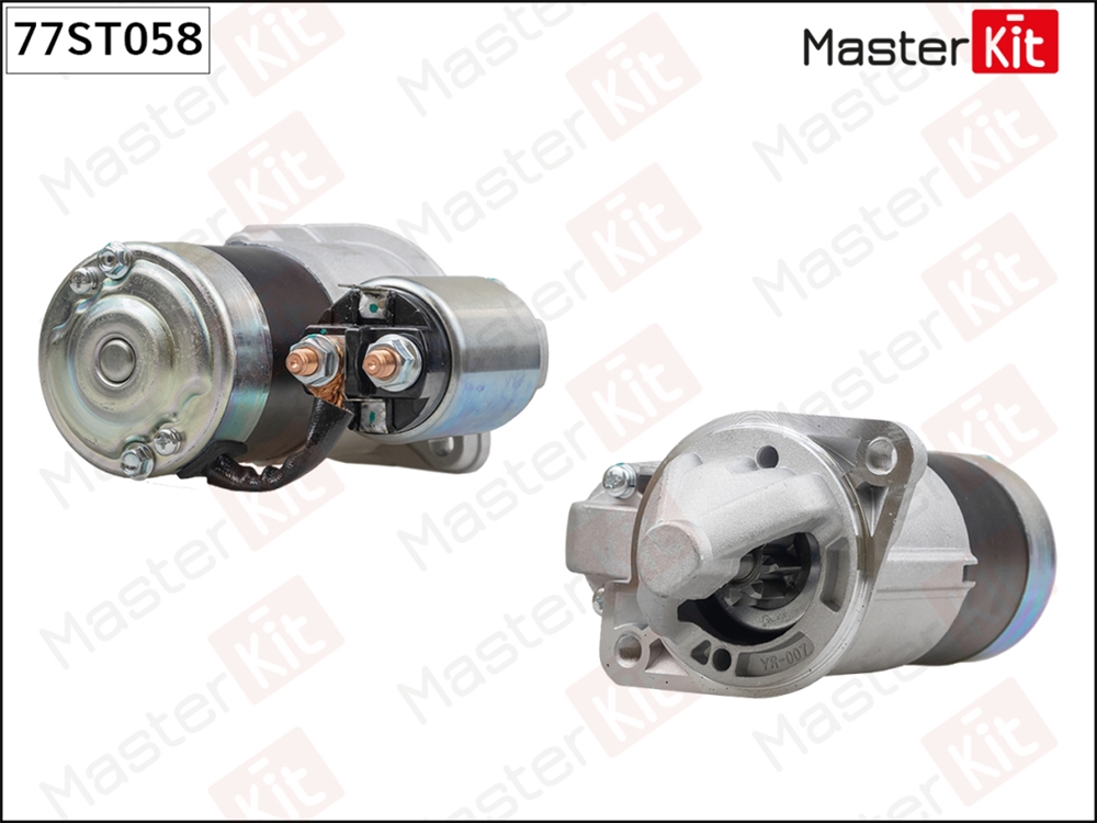 MASTERKIT 77ST058 Стартер Hyundai Elantra(XD),Tucson(JM) 00-,Kia Cerato I(LD),Spectra 04-07 (1,2kW)