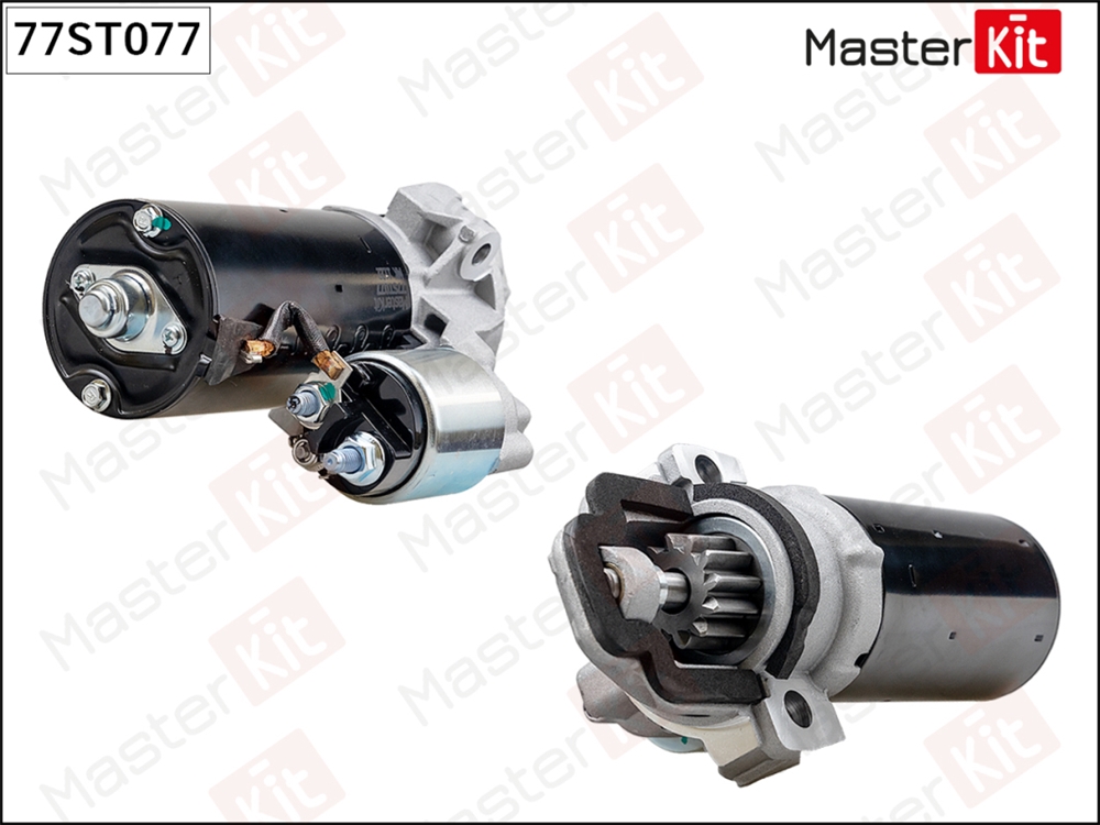 MASTERKIT 77ST077 Стартер 12V 1.7Kw