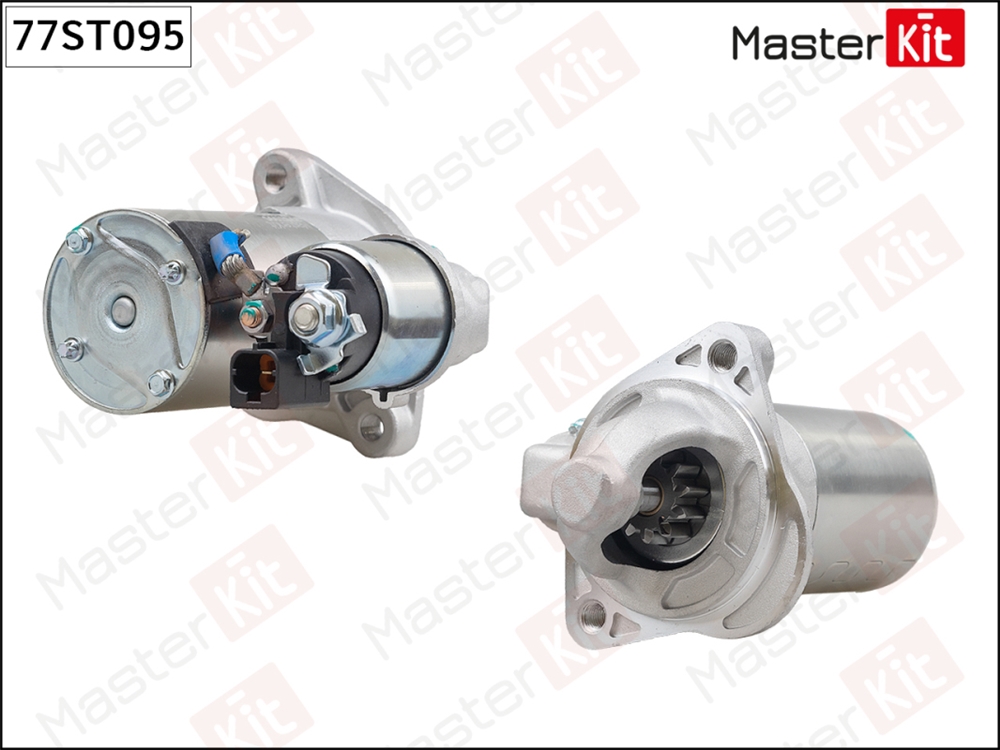 MASTERKIT 77ST095 77ST095 Стартер  HYUNDAI SOLARIS, KIA RIO 17-> (0.9kw)