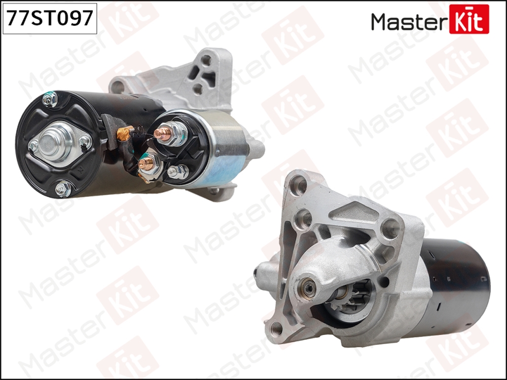 MASTERKIT 77ST097 Стартер Renault Duster(HS ),Laguna III,Megane III,Trafic II 01- (1,2kW)