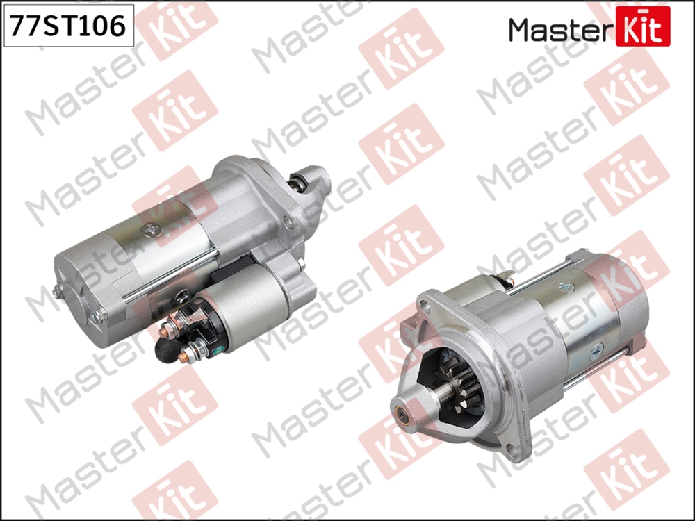 MASTERKIT 77ST106 Стартер GAZ Gazelle,Gazelle Next,Sobol(2217,2310,2752) 93- (2,5kW)