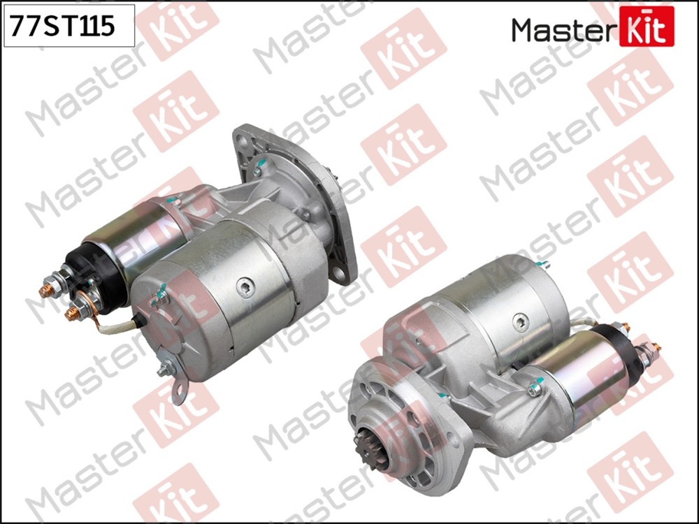 MASTERKIT 77ST115 Стартер Skoda Felicia II(6U1) 98-01,VW Caddy II(9U7) 96-00 (1,0kW)