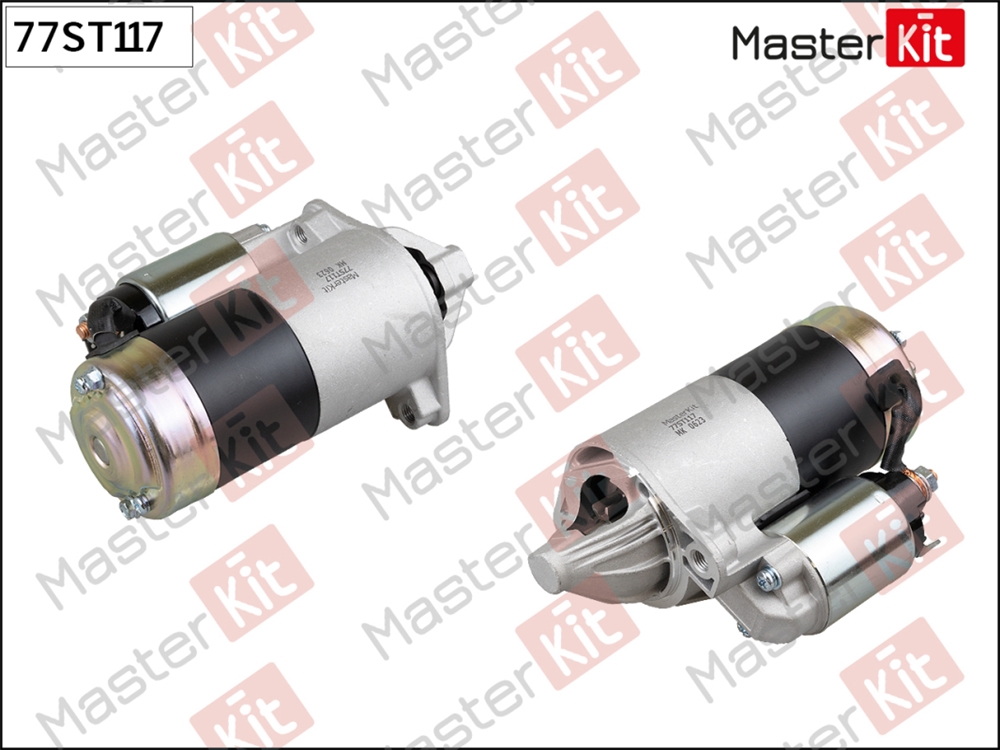 MASTERKIT 77ST117 Стартер Hyundai Sonata III(Y-3) 93-98,Mitsubishi Pajero IV(V8 W,V9 W) 06- (1,2kW)