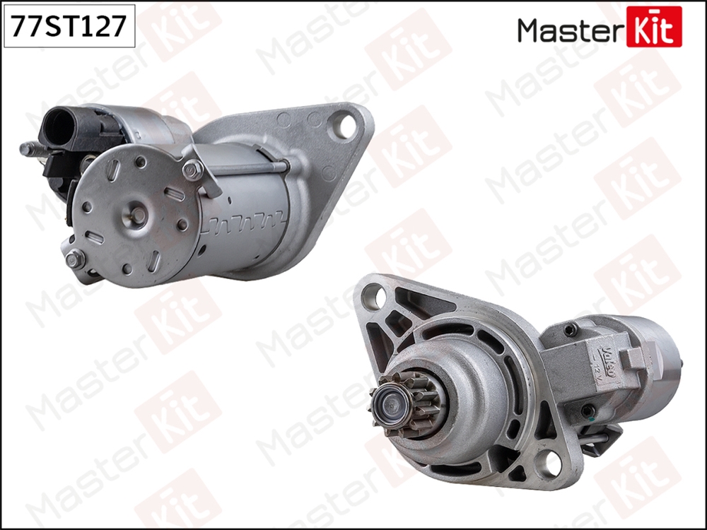 MASTERKIT 77ST127 Стартер Audi A1(8X1,8XK) 10-18,Skoda Yeti(5L) 09-17,VW Polo(6R1,6C1) 09- (1,1kW)