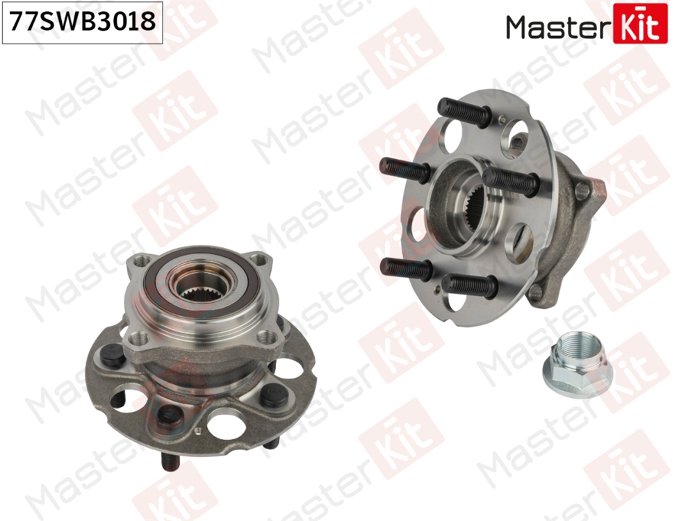 MASTERKIT 77SWB3018 Ступица в сборе с подшипником зад. Honda CR-V III (RE )/CR-V IV (RM ) 2006 -