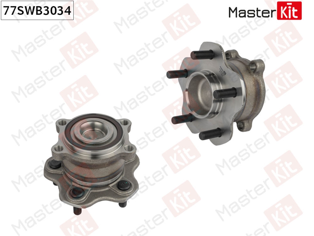 MASTERKIT 77SWB3034 Ступица в сборе с подшипником зад. Nissan MURANO I (Z50)/MURANO II (Z51)/TEANA II (J32) 2