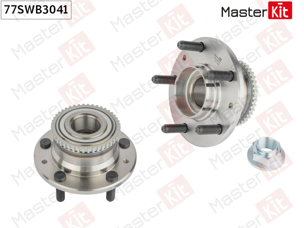 MASTERKIT 77SWB3041 Ступица в сборе с подшипником зад. Mazda 6 (GG, GY, GH) 2002 - 2013